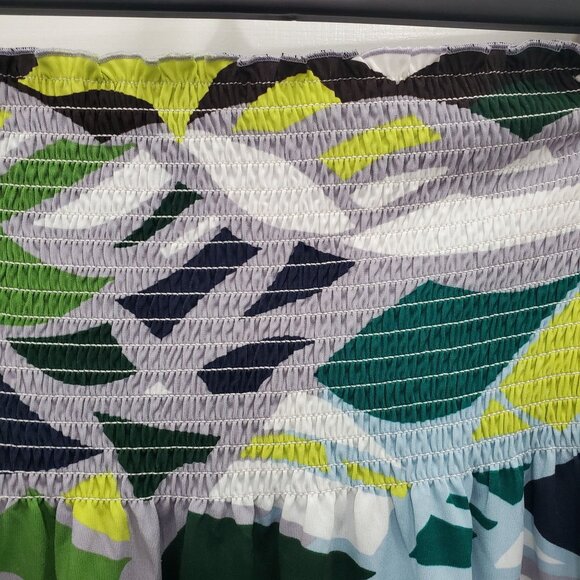 BCBGMaxAzria Women's Contemporary Art‎ Abstract Print Flowy Smocked Tube Top O/S - Picture 3 of 6